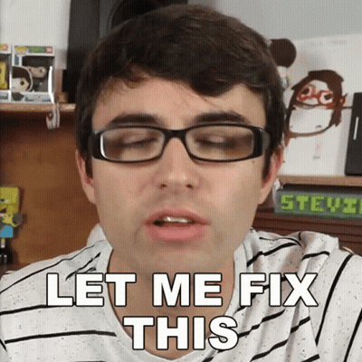 Man Striped Shirt Glasses Let Me Fix This GIF