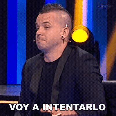 Man Suit Funny Face Says Voy A Intentarlo GIF