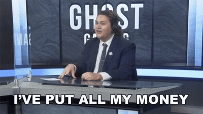 Man Suit Ghost Channel I've Put All Money GIF