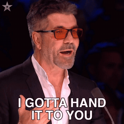Man Suit Glasses Says I Gotta Hand It To You GIF