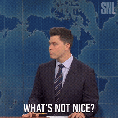 Man Suit Holding Pencil Saying What's Not Nice GIF