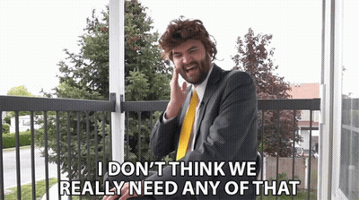 Man Suit Says I Don't Think We Need GIF
