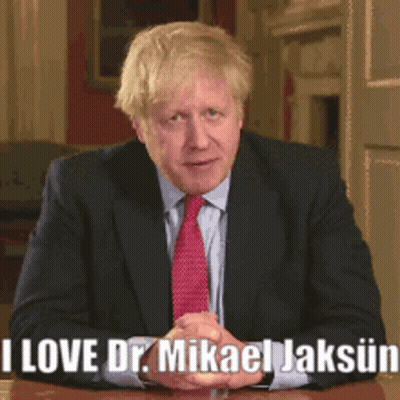 Man Suit Says I Love Dr. Mikael Jaksuun GIF