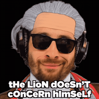 Man Sunglasses Headphones The Lion Doesn't Concern Himself GIF