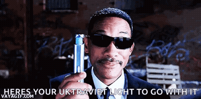 Man Sunglasses Holding Lighter Saying Heres Uktraviet Light GIF