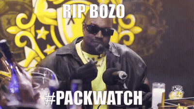 Man Sunglasses Leather Jacket Microphone Rip Bozo #Packwatch GIF