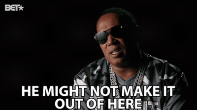 Man Sunglasses Says He Might Not Make It GIF
