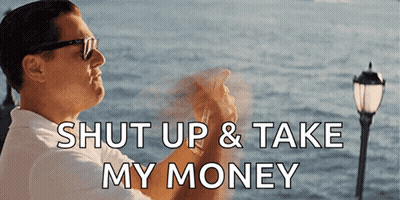 Man Sunglasses Says Shut Up And Take My Money GIF