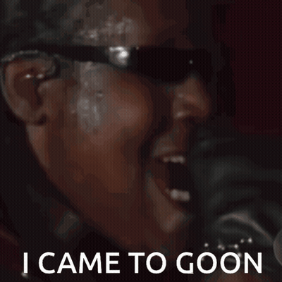 Man Sunglasses Singing Microphone I Came To Goon GIF