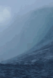 Man Surfing On Ocean Waves GIF
