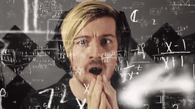 Man Surprised By Math Equations GIF
