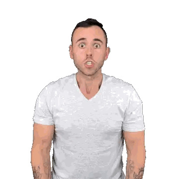 Man Surprised Fists Up Sui Sticker