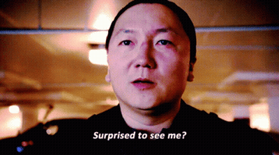 Man Surprised To See Me In Front Of Dark Background GIF
