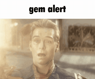 Man Surprised With Gem Alert GIF