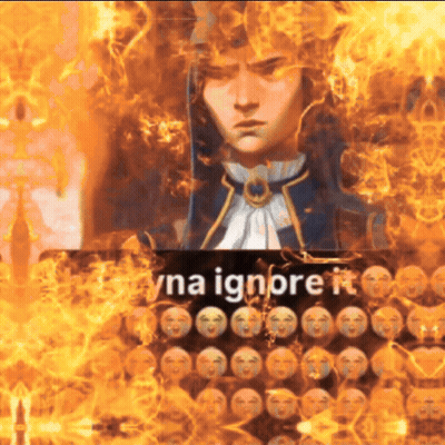 Man Surrounded By Flames Saying Y Na Ignore It GIF