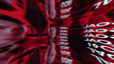 Man Surrounded By Red Background Saying Goat GIF