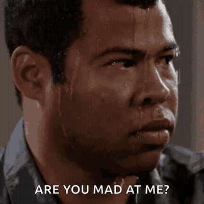 Man Sweating Are You Mad At Me GIF