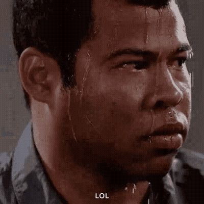 Man Sweating Looking At Camera GIF