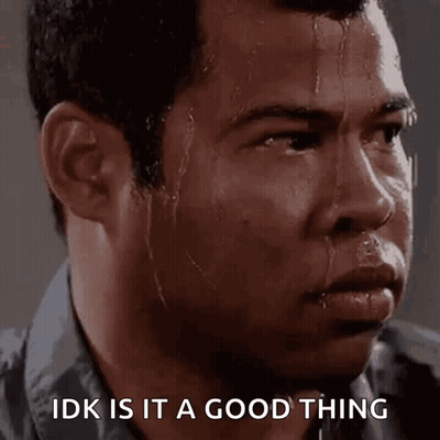 Man Sweating Saying Idk If Good GIF