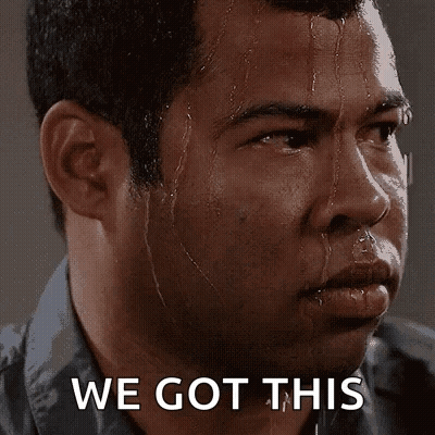 Man Sweating Saying We Got This GIF