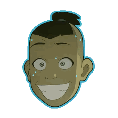 Man Sweating With Eyes Sticker