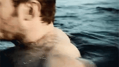 Man Swimming With Head In Water GIF