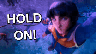 Man Swimming With Hold On Above Him GIF