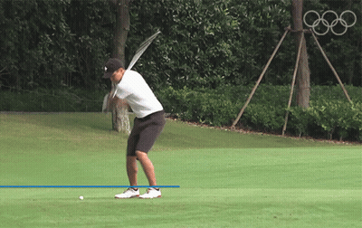 Man Swinging Golf Club GIF