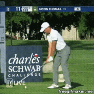Man Swinging Golf Club GIF