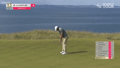 Man Swinging Golf Club In Mask GIF