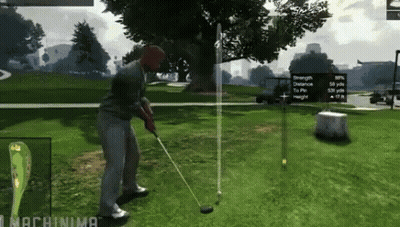 Man Swinging Golf Club Machinima GIF