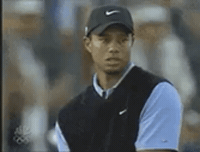 Man Swinging Golf Club On Golf Course @Tvresidence GIF