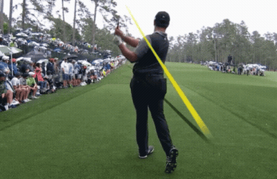 Man Swinging Golf Club GIF
