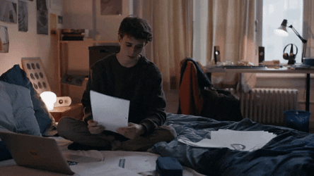 Man Taking A Break From Bar Exam Review GIF