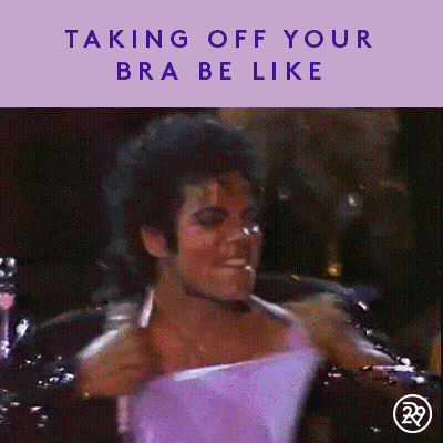 Man Taking Off Bra Saying Taking Off Your Bra Be Like GIF