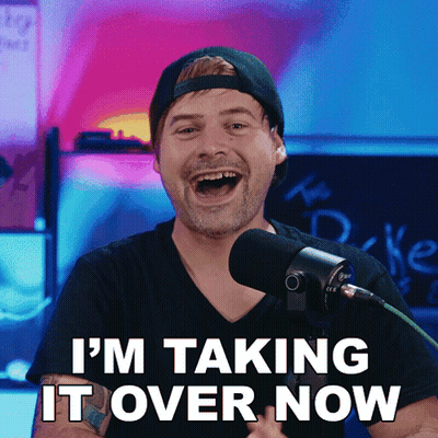 Man Taking Over Microphone GIF