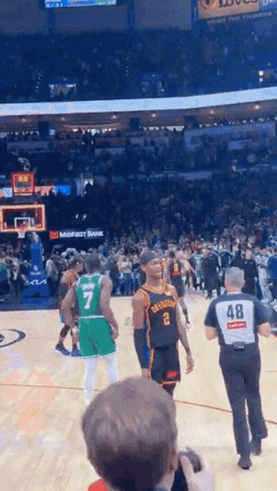 Man Taking Photo At Basketball Game GIF