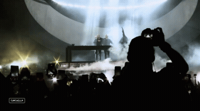 Man Taking Photo At Concert Campbella GIF
