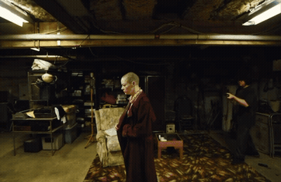 Man Taking Picture Of Woman In Red Robe GIF