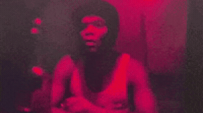 Man Taking Selfie In Mirror With Red Light GIF