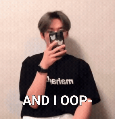 Man Taking Selfie Saying And I Oop GIF