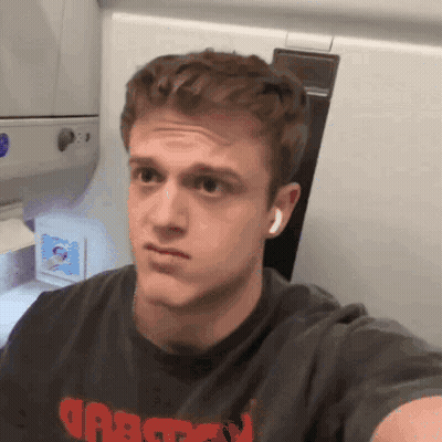 Man Taking Selfie Wearing Crazy Shirt GIF