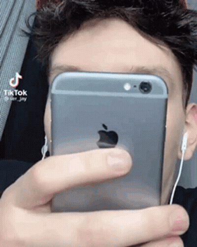 Man Taking Selfie With IPhone GIF