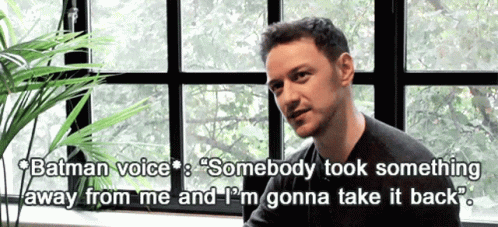 Man Talking About Batman Voice GIF