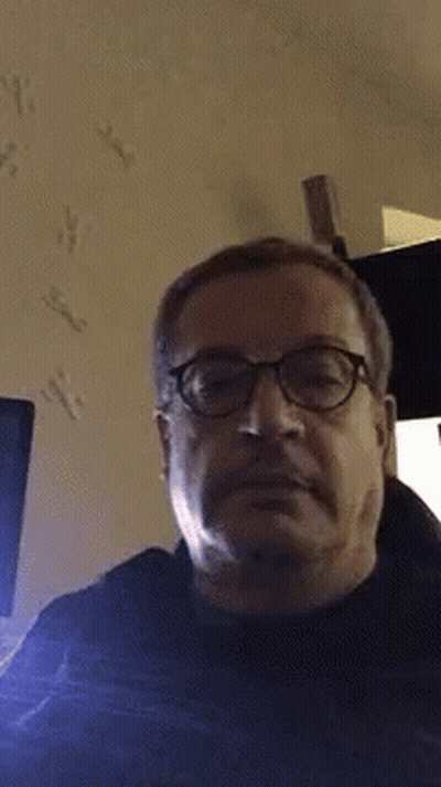 Man Talking About Blender And Heart Pulse GIF