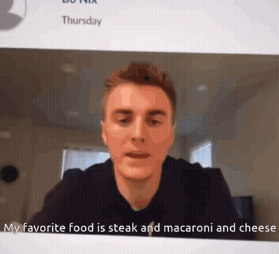 Man Talking About Favorite Food GIF