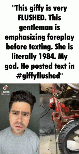 Man Talking About Foreplay Before Texting GIF