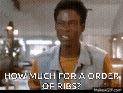 Man Talking How Much For Ribs GIF