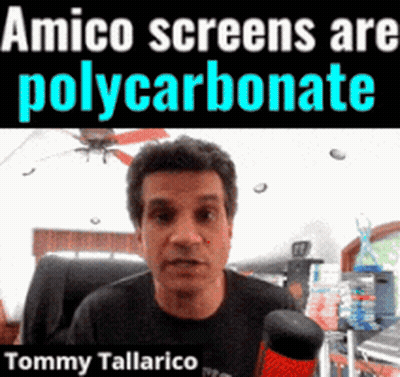 Man Talking Into Microphone Amico Screens Are Polycarbonate GIF