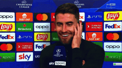 Man Talking Into Microphone Champions League Banner GIF